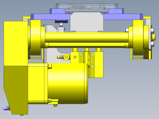 防止托盘传送反向移动机构右视缩略图