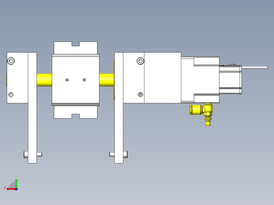 工件反转组件1后视图