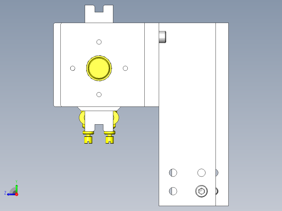 工件反转组件1右视图