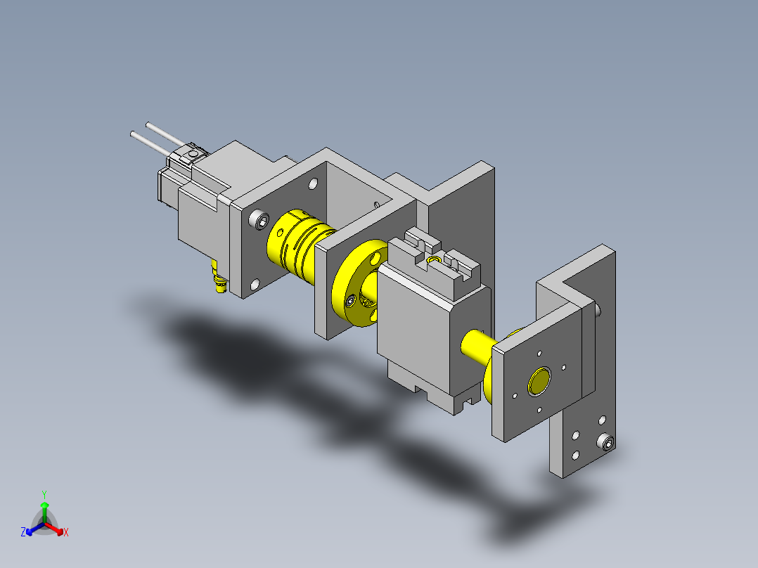 工件反转组件1正等轴测图