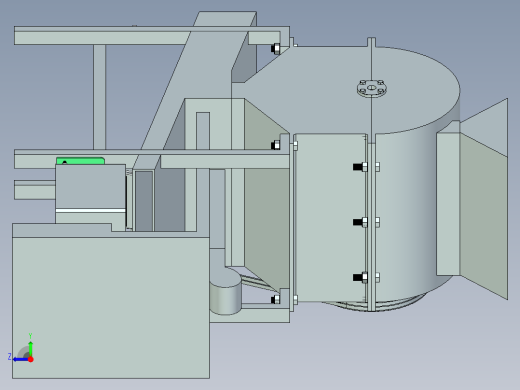 核桃去壳机（cad+pro+说明书）右视缩略图