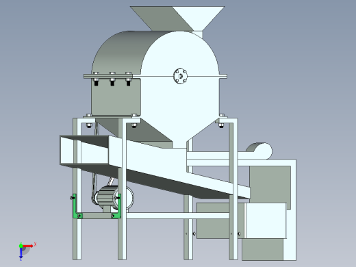 核桃去壳机（cad+pro+说明书）俯视缩略图