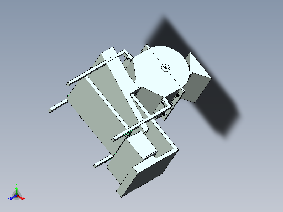 核桃去壳机（cad+pro+说明书）正等轴测图