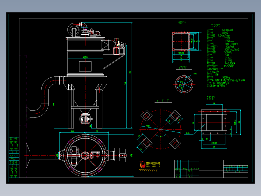 JH120-80N-JZ 回转反吹圆袋除尘器