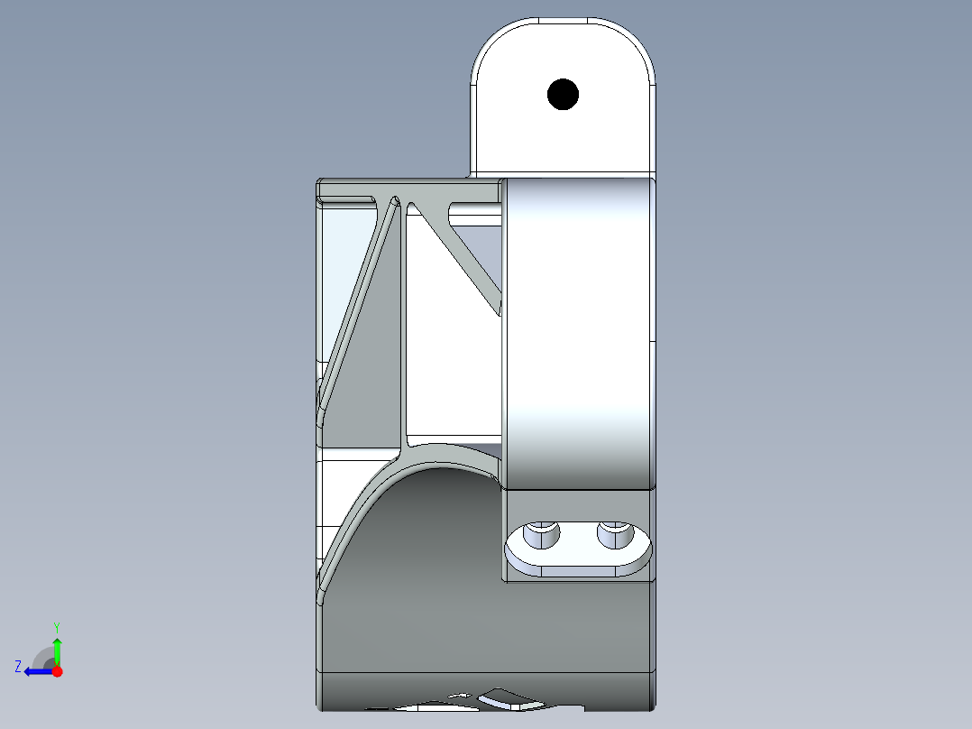 SOLIDWORKS AMAROK 三重夹右视图