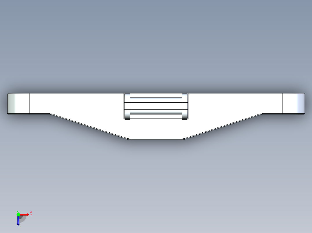 SOLIDWORKS AMAROK 三重夹俯视图