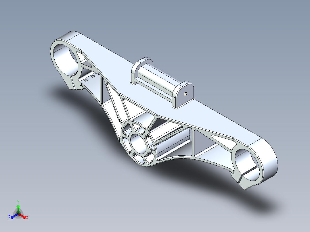 SOLIDWORKS AMAROK 三重夹正等轴测图