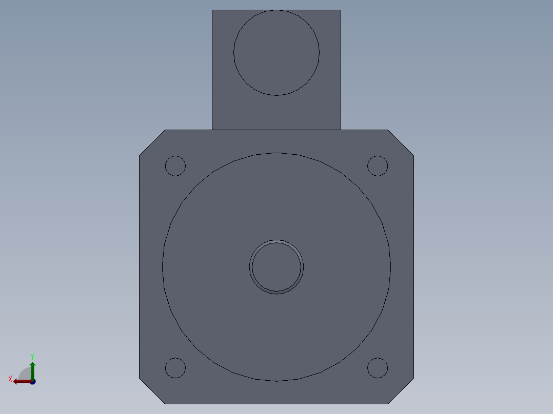 西门子伺服电机后视图