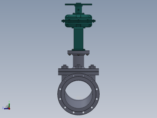 气动调节阀-铸铁 DN25-DN300右视缩略图