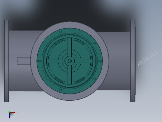 气动调节阀-铸铁 DN25-DN300俯视缩略图