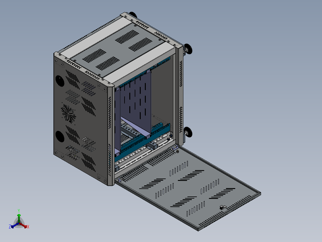 【E75】【IGS】【转】钣金电控箱正等轴测图