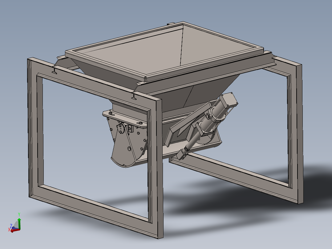 物料供应门组件