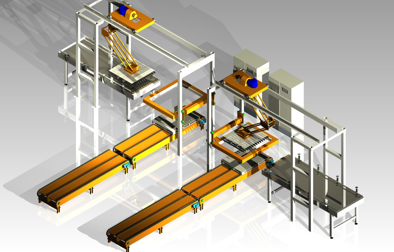 垛纸机设计设备模型
