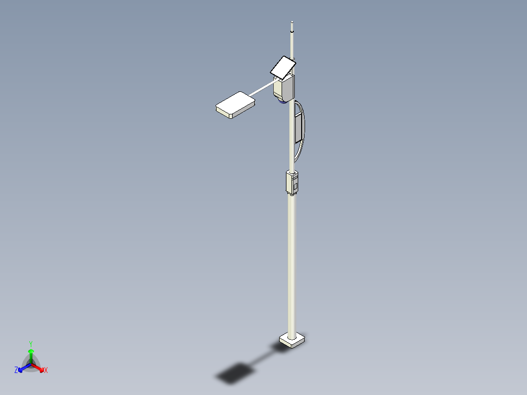 智慧路灯系统三维模型资料