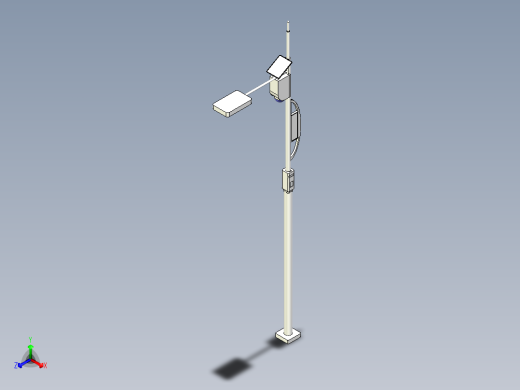 智慧路灯系统三维模型资料