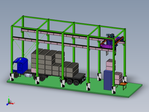 自动码垛装车系统三维SW模型1065992==400