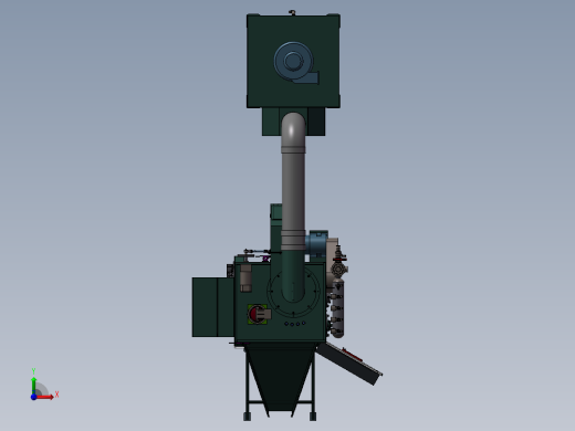 履带50型喷砂机(加高100)前视缩略图