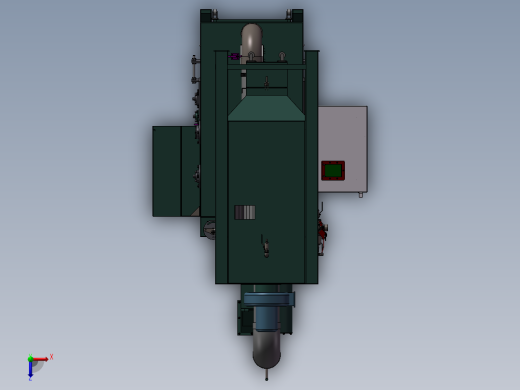 履带50型喷砂机(加高100)俯视缩略图