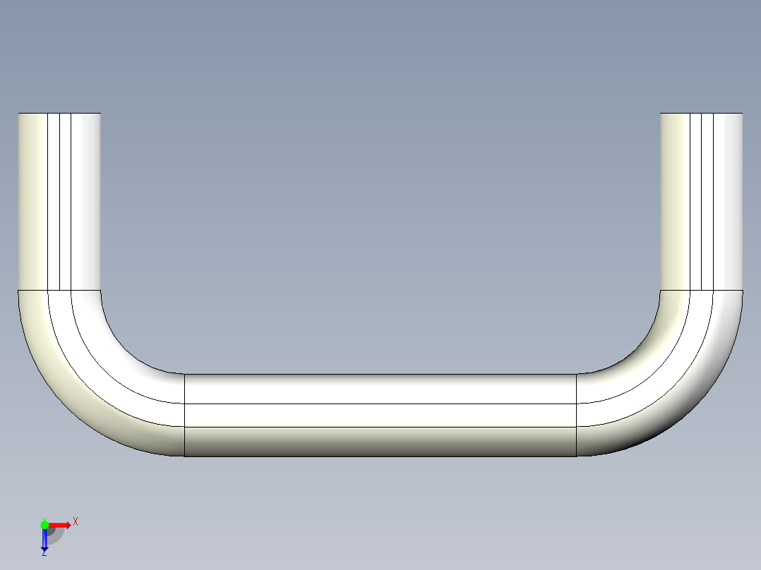 取手(鋁合金)2430-3D多系列多零件图纸模型俯视图