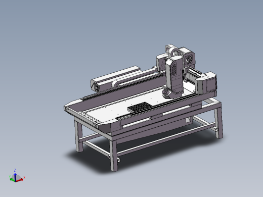 中型的数控铣床设计模型