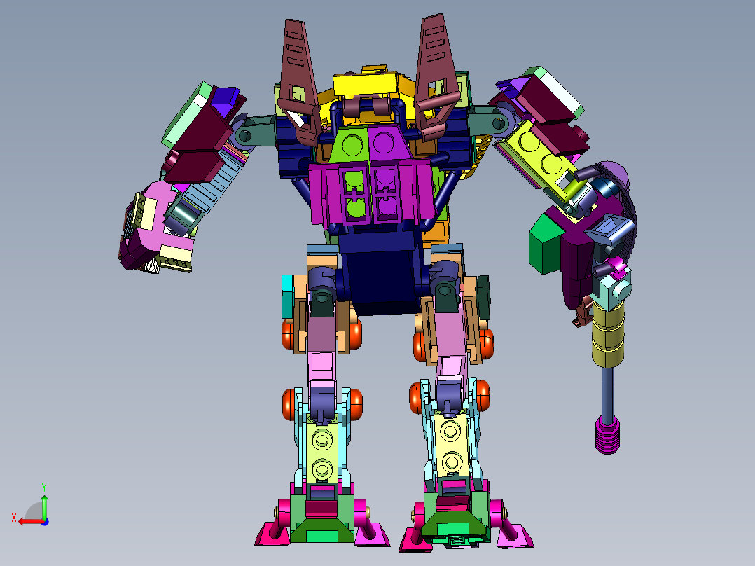 光环方舟机甲独眼巨人后视图