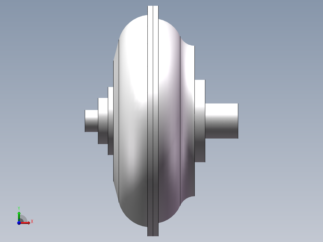 液力离合器三维图前视图