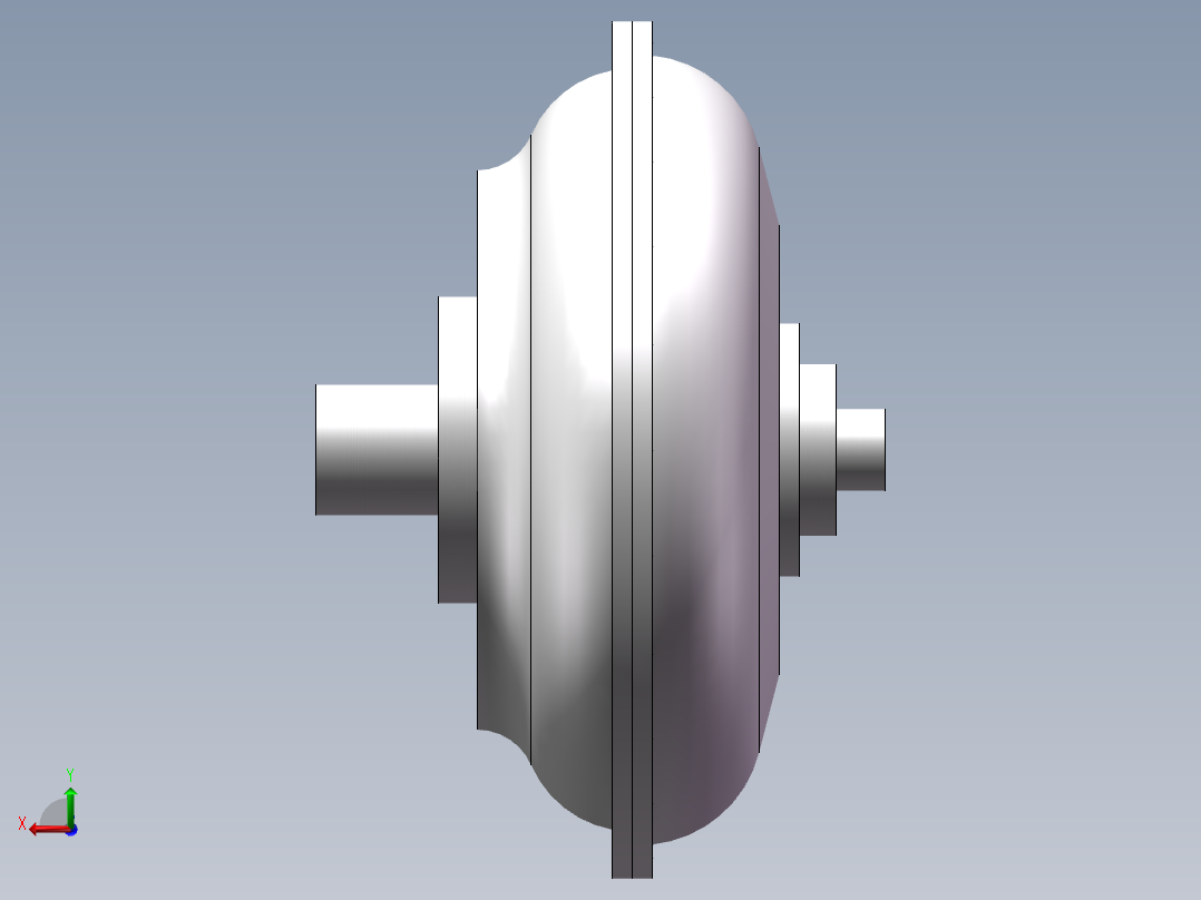 液力离合器三维图后视图