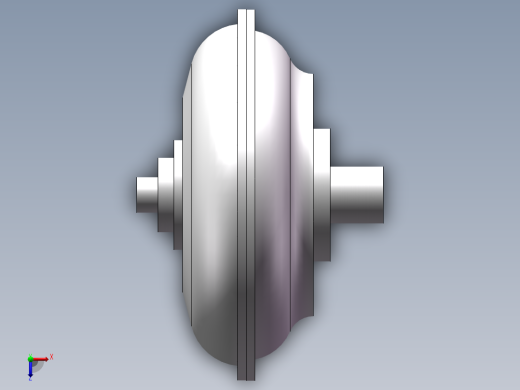 液力离合器三维图俯视缩略图
