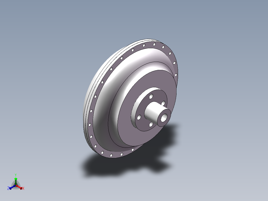 液力离合器三维图正等轴测图