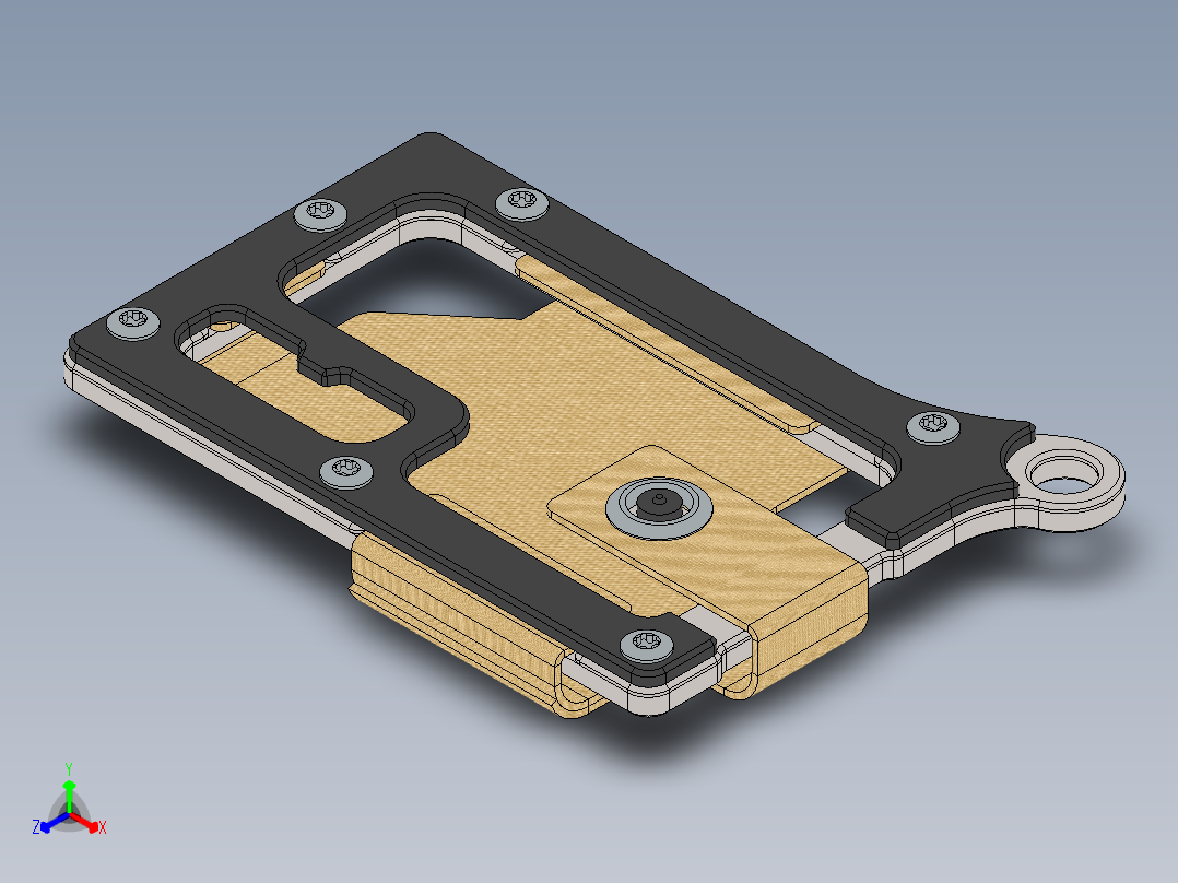 卡夹正等轴测图