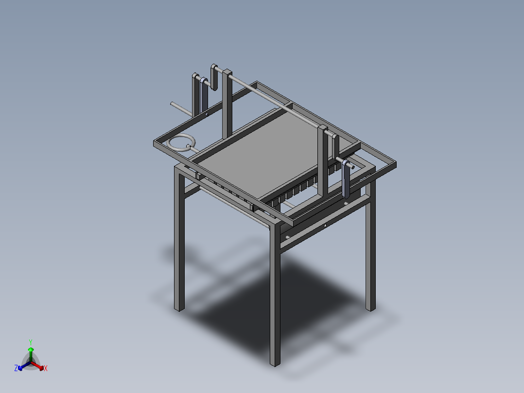 采茧器正等轴测图