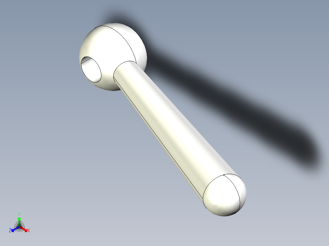 把手2447(A)-3D多系列多零件图纸模型主视图