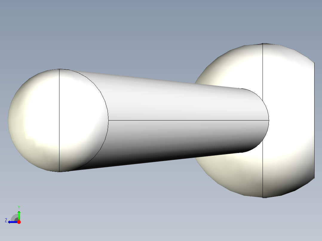 把手2447(A)-3D多系列多零件图纸模型右视图
