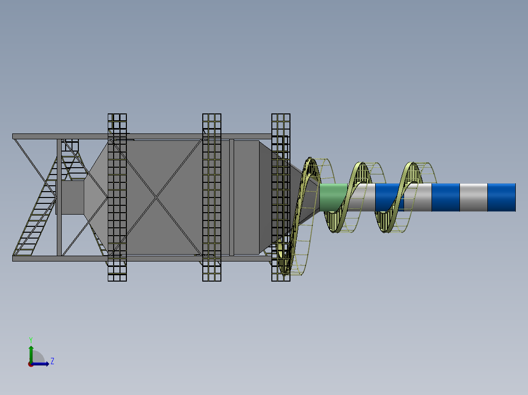 湿式静电除尘器左视图