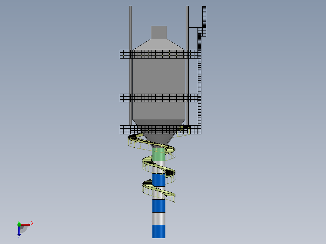 湿式静电除尘器俯视图