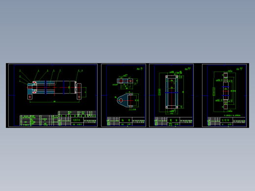 托辊机械CAD图纸