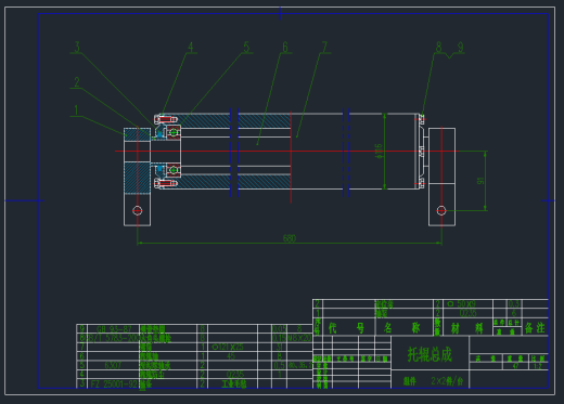 托辊机械CAD图纸缩略图