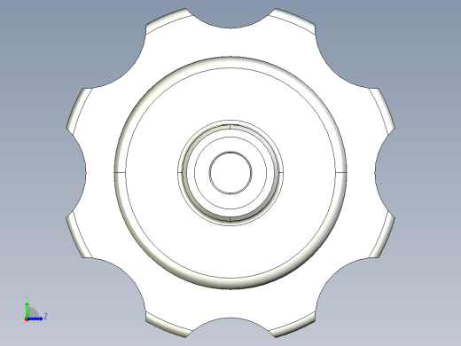 工程塑膠手輪(安裝重力指示器用)VHT,VHT.INOX-3D多系列多零件图纸模型左视缩略图