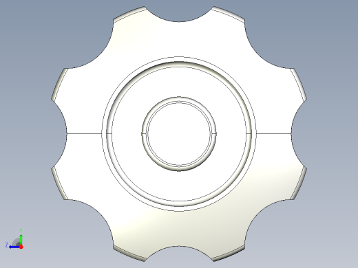 工程塑膠手輪(安裝重力指示器用)VHT,VHT.INOX-3D多系列多零件图纸模型右视缩略图