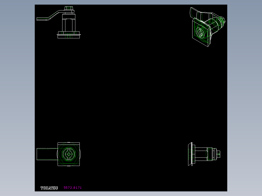 鎖(A)5572-2D多系列多零件图纸模型