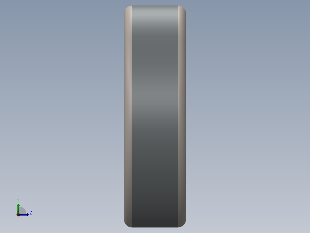 6002滚珠轴承左视图