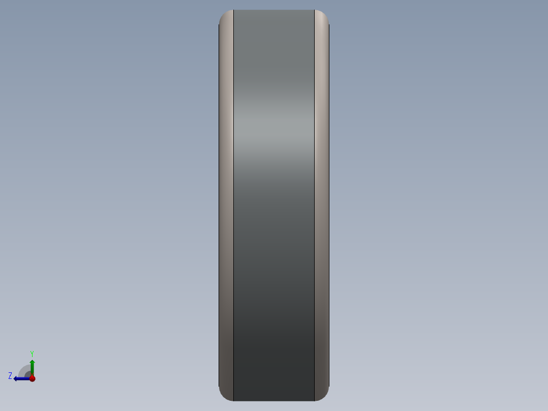 6002滚珠轴承右视图