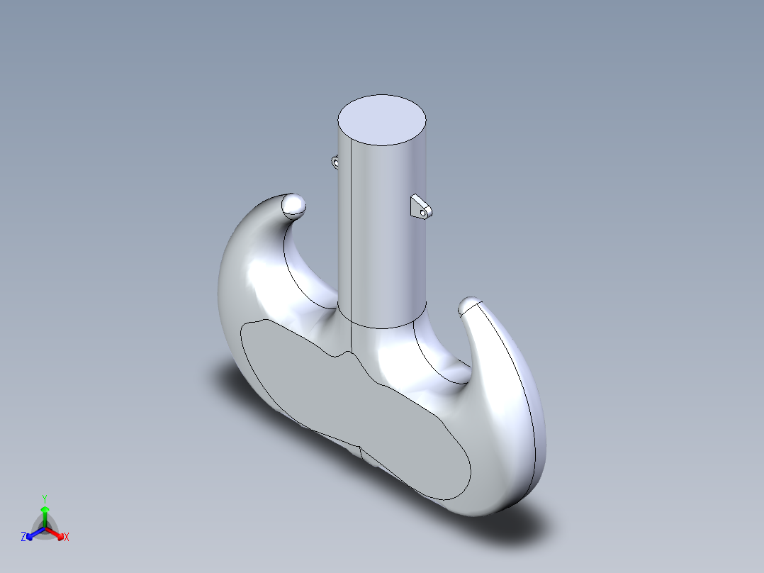 羊角起重吊钩+40+24.3.20+002正等轴测图