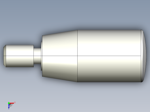 把手(迴轉)I.301+x-3D多系列多零件图纸模型俯视缩略图