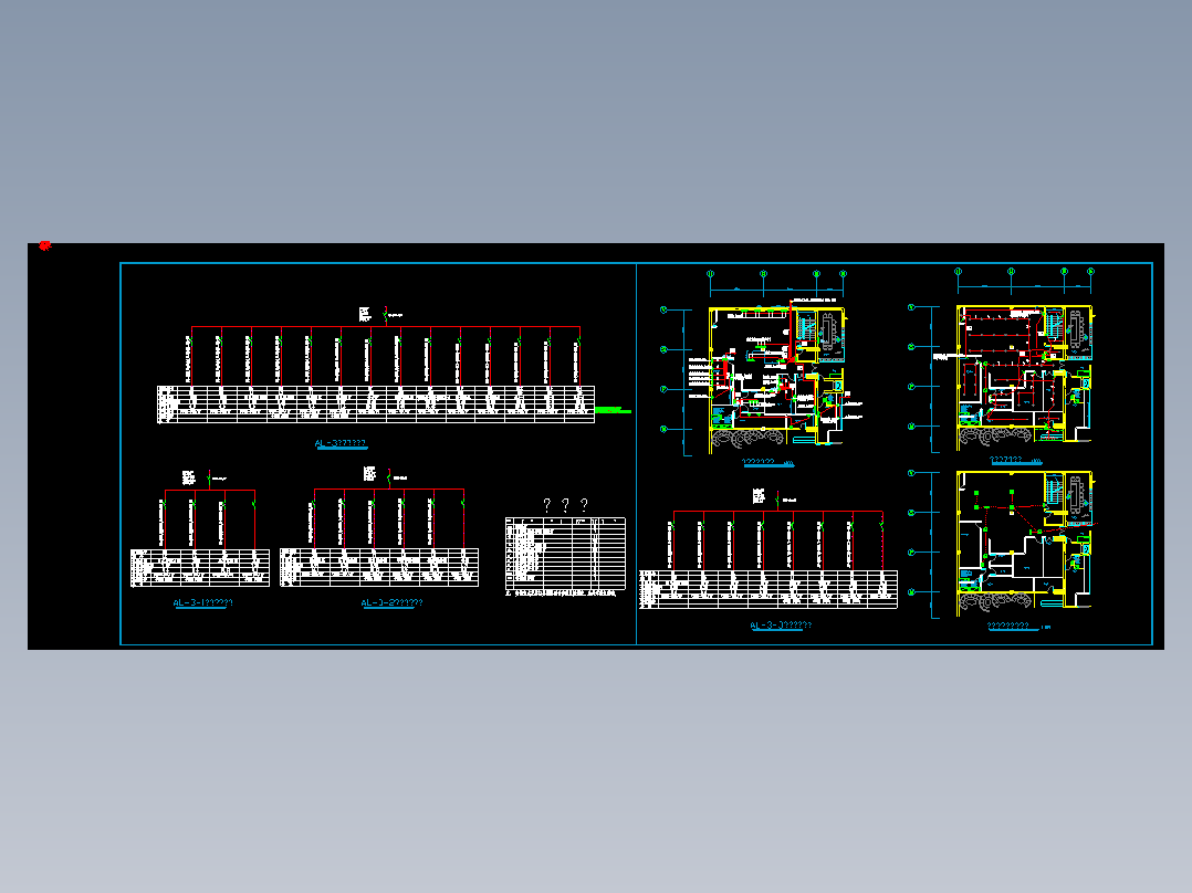 连锁餐厅厨房的电气图纸