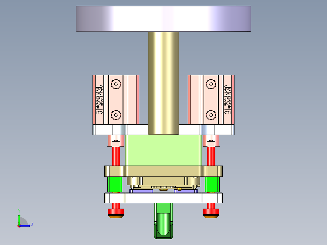 X3-笔记本CNC工装夹具三维模型CNC6-0906左视图