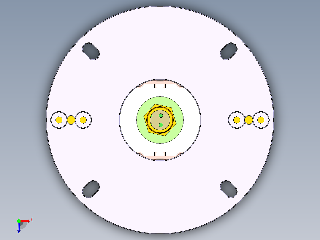 X3-笔记本CNC工装夹具三维模型CNC6-0906俯视图