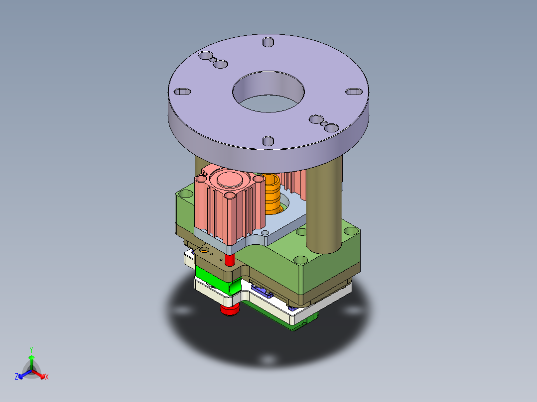 X3-笔记本CNC工装夹具三维模型CNC6-0906正等轴测图