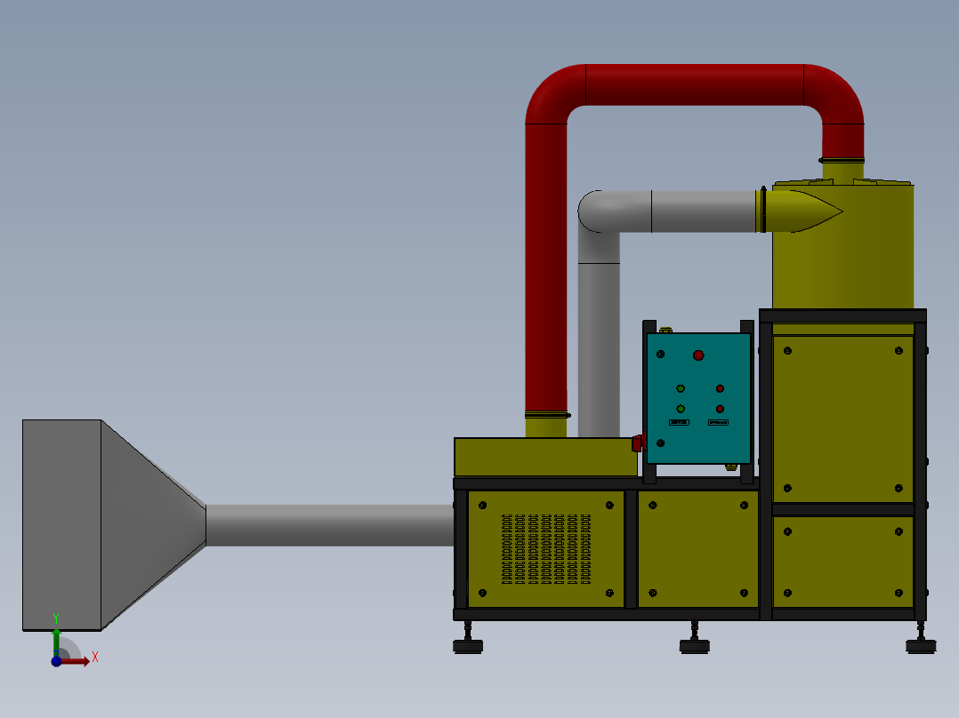 新型垃圾燃烧炉即垃圾处理设备sw17前视图