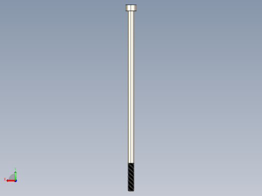 Screw_DIN_912_M5x140_A2.STEP公制内六角螺钉后视缩略图